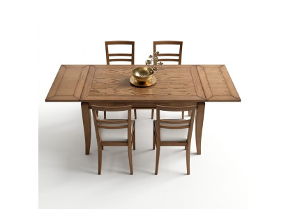Set da pranzo, tavolo da pranzo + 4 sedie moderne, tavolo, sala da pranzo.