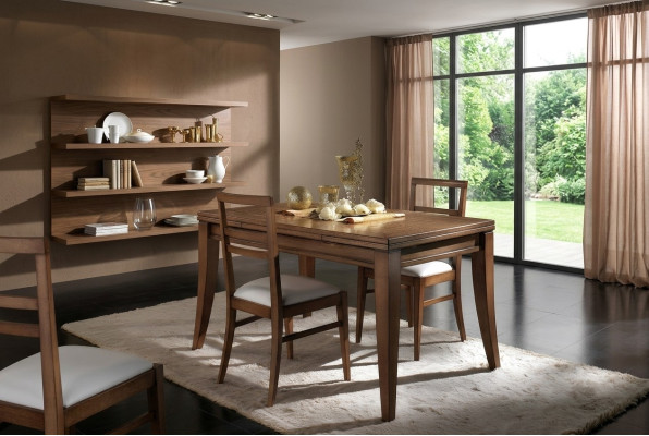 Tavolo da pranzo in legno naturale stile retrò sala da pranzo soggiorno tavoli tavolo mobili