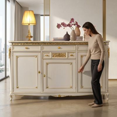 Comò di lusso credenza credenza stile antico Comò mobili di lusso italiani.