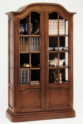 Mobile porta tv in legno massiccio Vaccari cav giovanni con vetro nuovo
