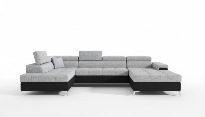 Tessuto divano a forma di U paesaggio abitativo divano ad angolo set design moderno divano moderno nuovo