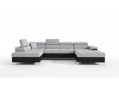 Tessuto divano a forma di U paesaggio abitativo divano ad angolo set design moderno divano moderno nuovo