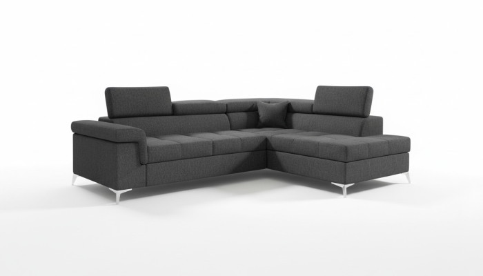 Divano a L a forma di angolo Divano Design con funzione letto in tessuto