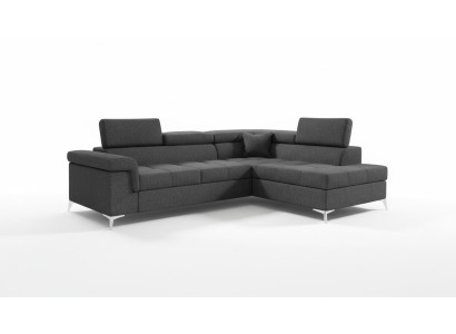 Divano a L a forma di angolo Divano Design con funzione letto in tessuto