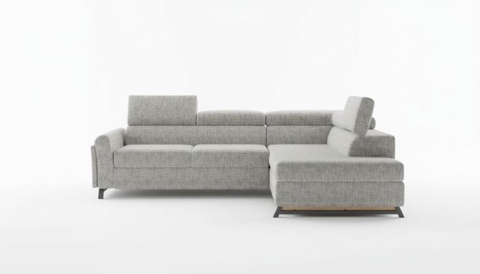Divano design angolare in tessuto per soggiorno in stile L.
