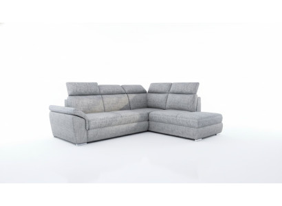 Divano ad angolo in tessuto a L Design Divano Imbottito Moderno in Tessza con Funzione Letto nuovo
