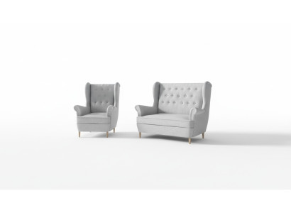 Divano Chesterfield imbottito 2+1 posti, divani imbottiti, divani componibili, divani.