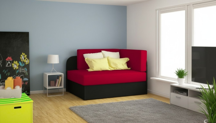 Divano per bambini angolare divano divano imbottito divano letto funzione letto contenitore stanza