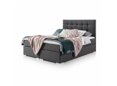 Set completo di materasso e topper Letto boxspring Letti imbottiti in tessuto textile