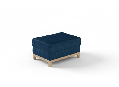 Design Pouf Poggiapiedi Pouf Ottomana Sedia Chaise Imbottita Pufa Blu