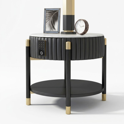 Tavolino laterale, comodino, tavolino, tavolini da salotto, tavolino da caffè, sistema di scansione delle impronte digitali.   Tavolino laterale, comodino, tavolino, tavolini da salotto, tavolino da caffè, sistema di scansione delle impronte digitali.
