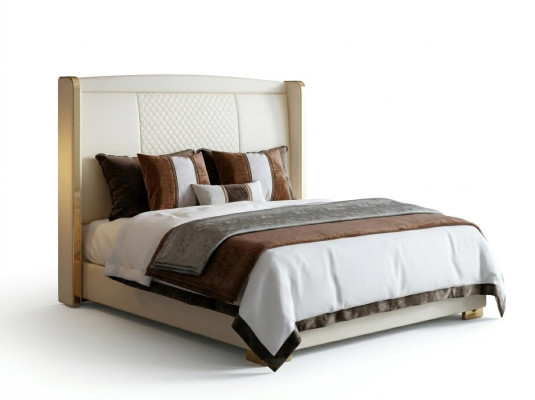 Lussuosa camera da letto letto imbottito design decorazioni di lusso matrimoniale hotel letti.