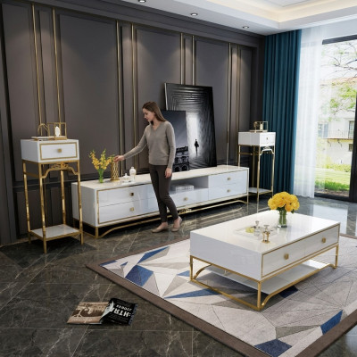 Design moderno parete abitabile mobile soggiorno credenza TV scaffale