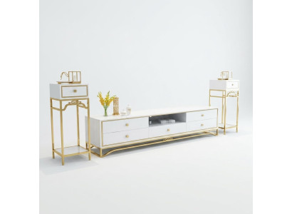 Design moderno parete abitabile mobile soggiorno credenza TV scaffale