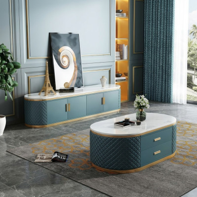 Mobile basso credenza lato mobile soggiorno credenza tavolino da salotto set 2 pezzi.