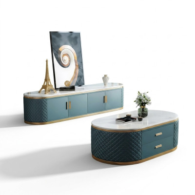 Mobile basso credenza lato mobile soggiorno credenza tavolino da salotto set 2 pezzi.