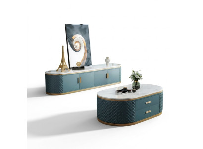 Mobile basso credenza lato mobile soggiorno credenza tavolino da salotto set 2 pezzi.