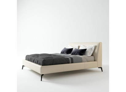 Letto matrimoniale Design Letto in pelle Imbottitura Camera da letto Matrimoniale Italiano