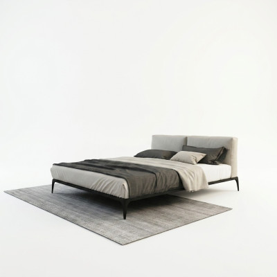 Letto imbottito Letti Letto Albergo Imbottitura Designer Matrimoniale Lusso Decorazione Design