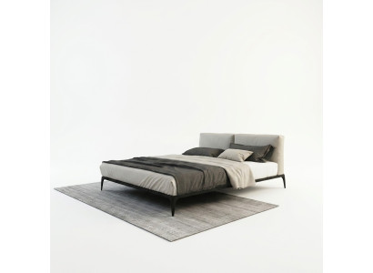 Letto imbottito Letti Letto Albergo Imbottitura Designer Matrimoniale Lusso Decorazione Design