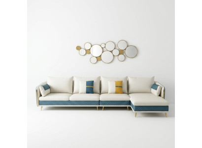Soggiorno a forma di L Divano angolare Design Divano Set di copridivani Angolo Nuovo