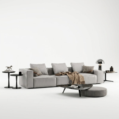 Divano a 4 posti Big XXL, divani design per soggiorno a 4 posti.