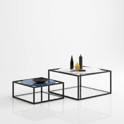 Set doppio 2x tavolino tavolino da salotto design tavolino da caffè sala da pranzo.