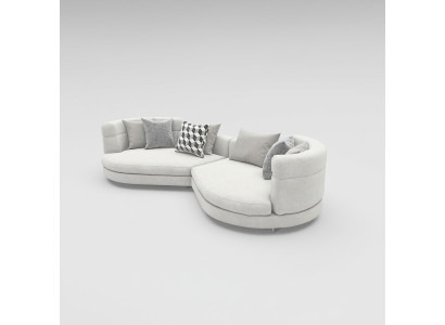 Divano rotondo extra large xxl 4 posti di lusso design italiano Divano rotondo di lusso divano imbottito.