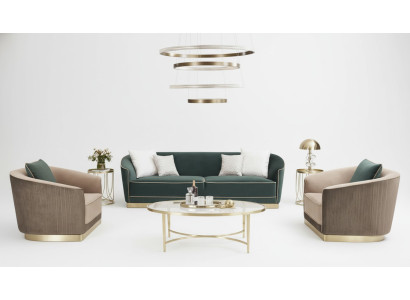 Divano design divano set 3+1+1 posti divano imbottito nuovo