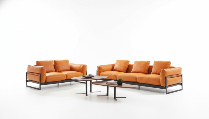 Divano design Set di divani 3+2 posti Divano imbottito Set di mobili italiani