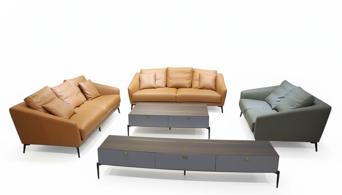 Divano design Set di divani 3+2+2 posti, divano imbottito per il soggiorno.