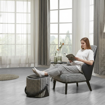 Poltrona Design Divano Sofa Relax Tessuto Lounge Lusso Club TV Poltrona Posti