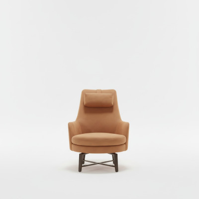 Club in pelle di lusso con schienale alto e seduta rilassante poltrona design divano divano poltrona in pelle lounge