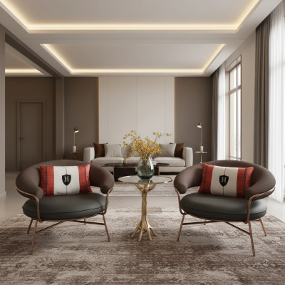 Design Poltrona Sedia di lusso Imbottita Cocktail Relax Bar Lounge Club Sedie Mobili