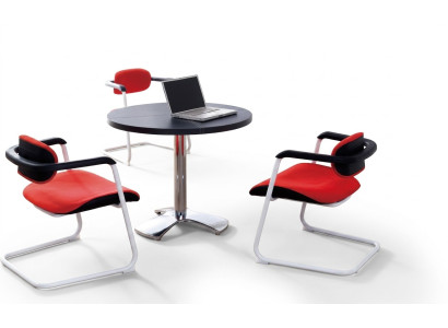 Sedia oscillante, sedia a slitta decorativa, sedia da visita, sedia da conferenza, poltrona.