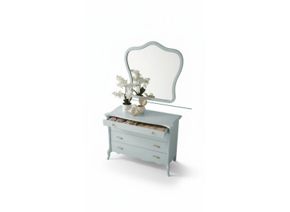 Comò specchio armadio comò camera da letto set in legno stile moderno toilette