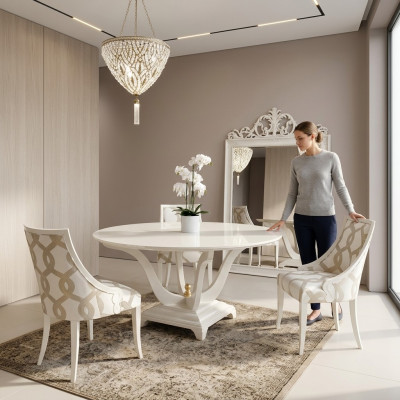 tavolo rotondo sala da pranzo tavoli in legno rotondi design mobili originali mobili italiani