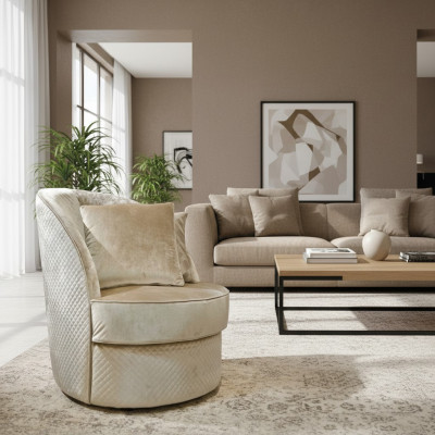 Poltrona Club Lounge, sedia da designer a braccioli, divano imbottito, posti a sedere, televisore