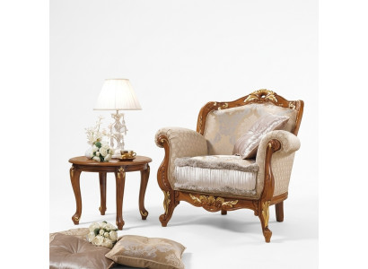 Poltrona in tessuto 1 posto Divano Imbottiti Divani Design di lusso Classico Barocco Rococò