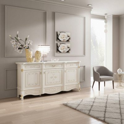 XXL Buffet Credenza Credenze Armadio Barocco Rococò Consolle Italia Mobili