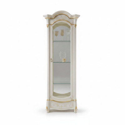 Vetrina d'angolo classica Vetrina angolare vetrina in vetro legno Mobile vetrina in vetro Cabinet vetrina