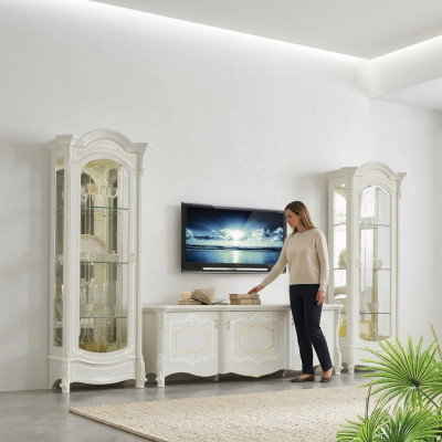 Mobili in stile italiano - Soggiorno 3 pezzi. Set Vetrina Soggiorno rtv xlmoebel ®