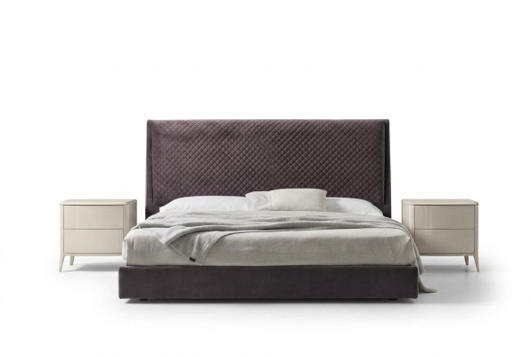 Letto design 2 comodini Comò 4 pezzi Set Camera da letto Mobili italiani
