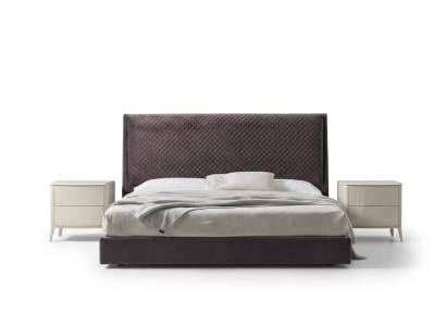 Letto design 2 comodini Comò 4 pezzi Set Camera da letto Mobili italiani
