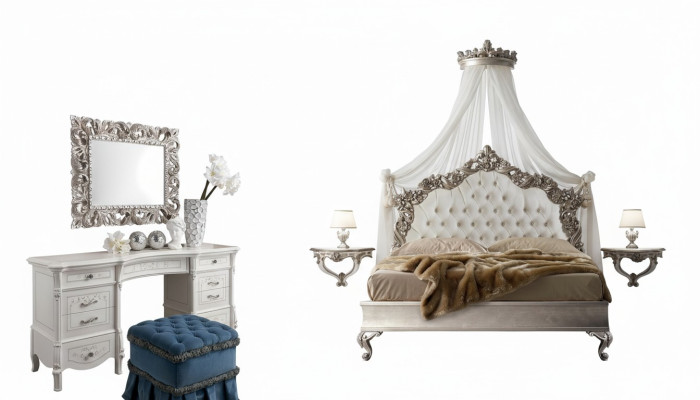 Letti Chesterfield di lusso, Letto reale Palazzo hotel Letto matrimoniale Italia