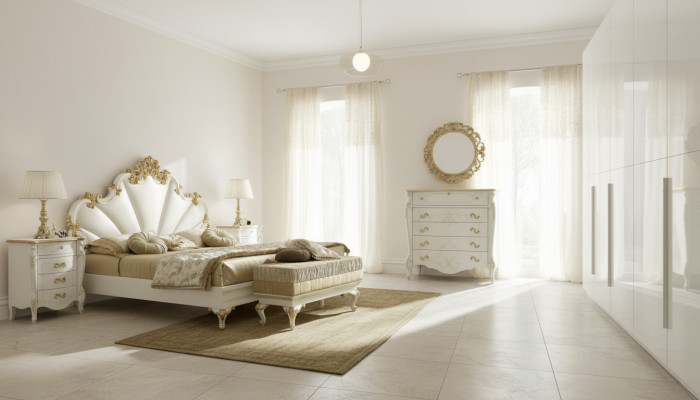 3 pezzi set camera da letto Letto 2 comodini Console Hotel Doppie testate upholstered