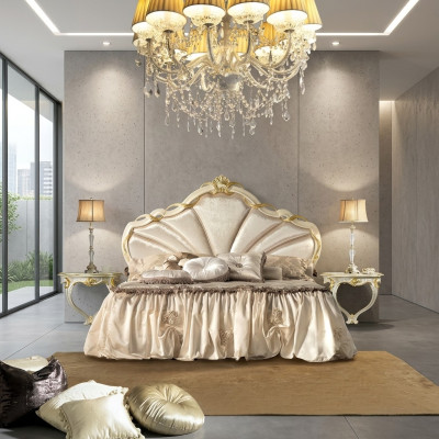 Letto classico - Letto matrimoniale 180x200cm - Barocco Rococò Italia