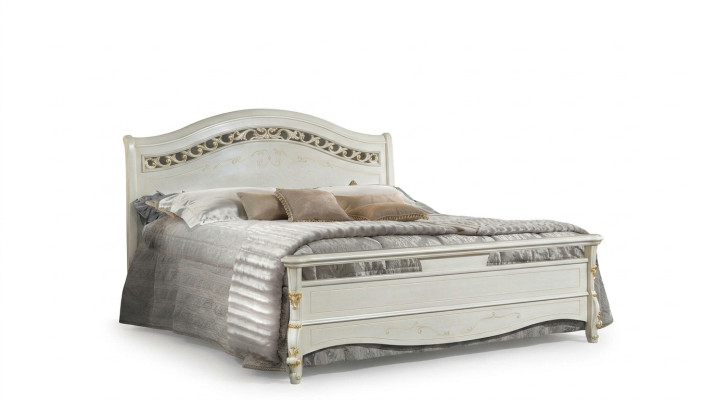 Letto classico Letto matrimoniale Letti Camera da letto Legno Mobili italiani