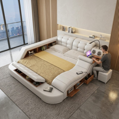 Letto Multifunzione - Cassaforte - Letto Riscaldante - USB - Doppio Hotel con Suono