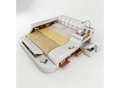 Letto Multifunzione - Cassaforte - Letto Riscaldante - USB - Doppio Hotel con Suono